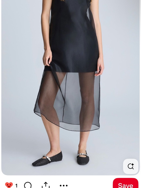 Kenneth Cole Dresses & Skirts - Kenneth Cole black dress sheer overlay